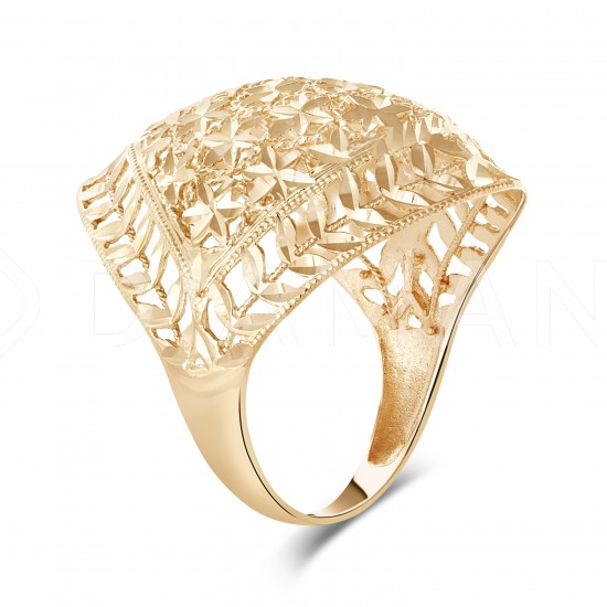 Золотое кольцо с цирконием арт. 010222.11.24