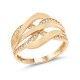 Золотое кольцо с цирконием арт. 010222.11.25
