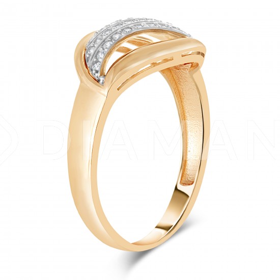 Золотое кольцо с цирконием арт. 011221.10.17-220u