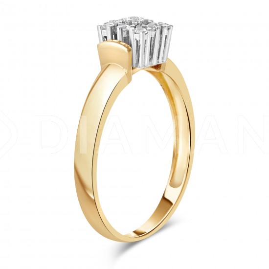 Золотое кольцо с цирконием арт. 011221.10.18-231u