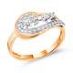 Золотое кольцо с цирконием арт. 021221.10.21