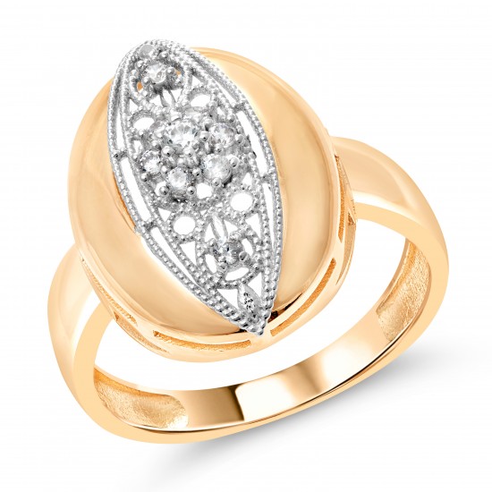 Золотое кольцо с цирконием арт. 021221.10.29