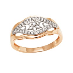 Золотое кольцо с цирконием арт. 031221.10.20-228k