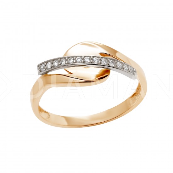 Золотое кольцо с цирконием арт. 031221.10.22-242k