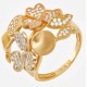 Золотое кольцо с цирконием арт. 040821.05.01