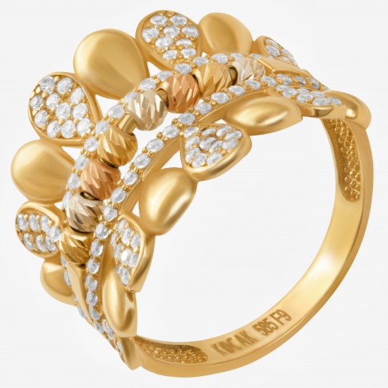 Золотое кольцо с цирконием арт. 040821.05.03