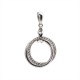 Серебряный комплект, кольцо, серьги и кулон: размер 19, вес 13.96 гр.