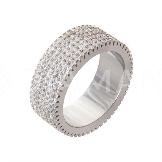 Серебряное кольцо: размер 17.5, вес 10.8 гр.