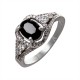 Серебряное кольцо: размер 16.5, вес 2.51 гр.