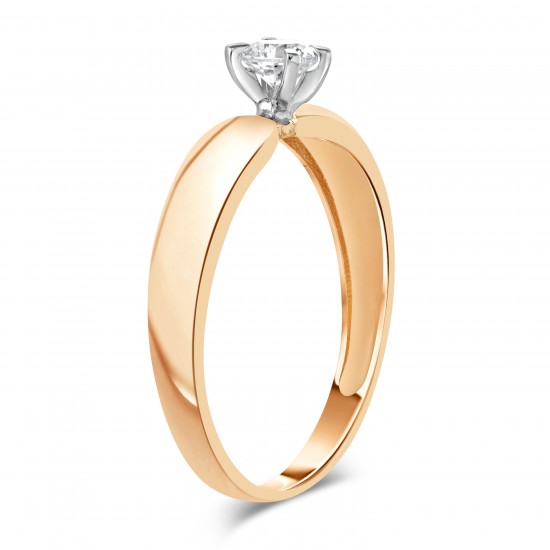 Золотое кольцо с цирконием арт. 041221.10.16-164k