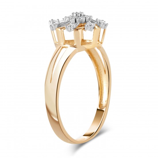 Золотое кольцо с цирконием арт. 041221.10.30-232k