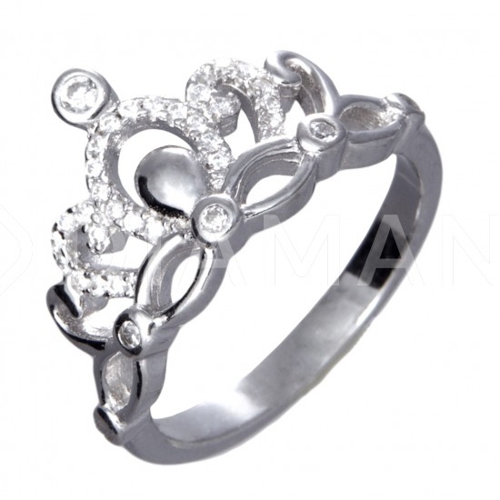 Серебряное кольцо: размер 17.5, вес 3.37 гр.