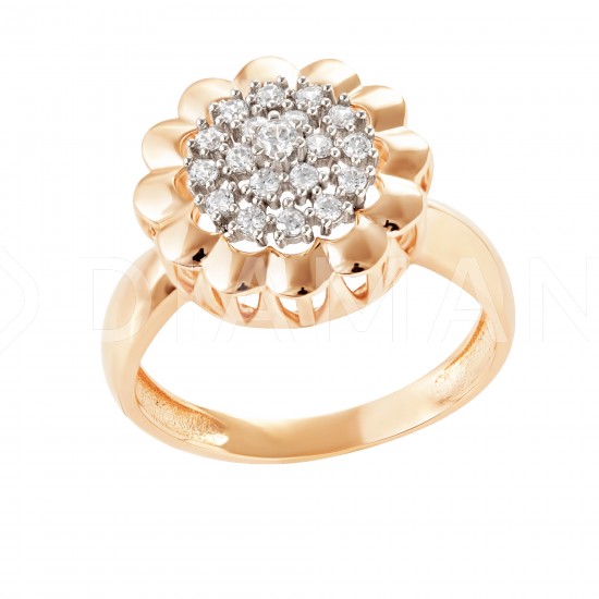 Золотое кольцо с цирконием арт. 061221.10.16-130k