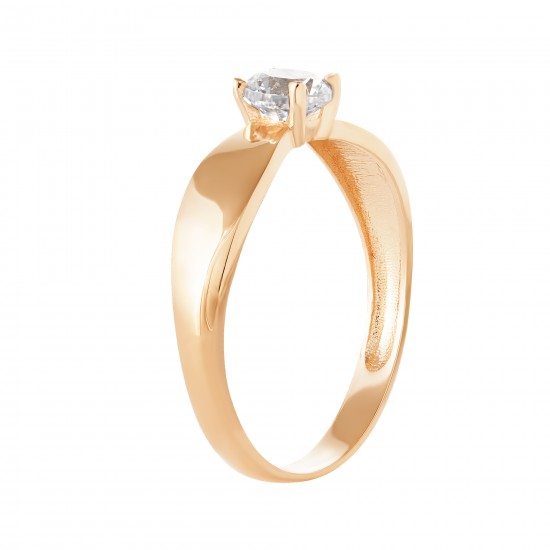 Золотое кольцо с цирконием арт. 061221.10.21-235k