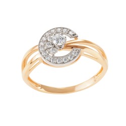 Золотое кольцо с цирконием арт. 061221.10.26-351k