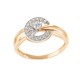 Золотое кольцо с цирконием арт. 061221.10.26-351k