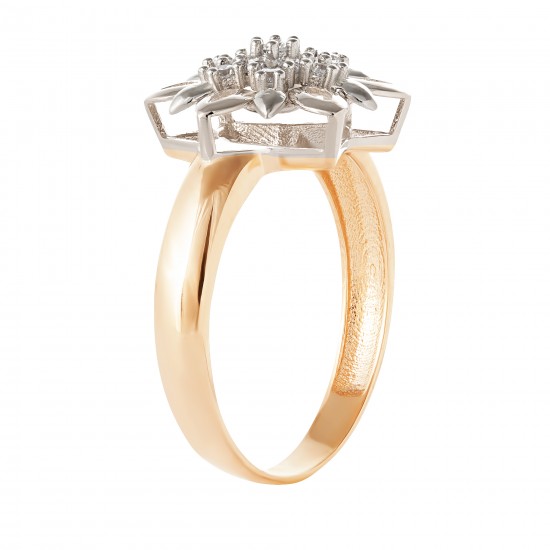 Золотое кольцо с цирконием арт. 061221.10.29-55k
