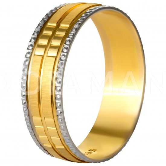 Золотое обручальное кольцо, арт. 071021.08.09