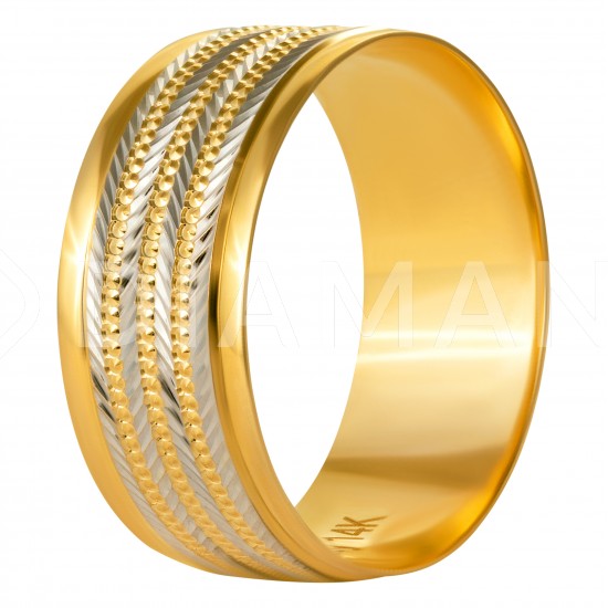 Золотое обручальное кольцо, арт. 071021.08.11