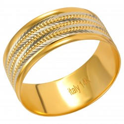 Золотое обручальное кольцо, арт. 071021.08.11