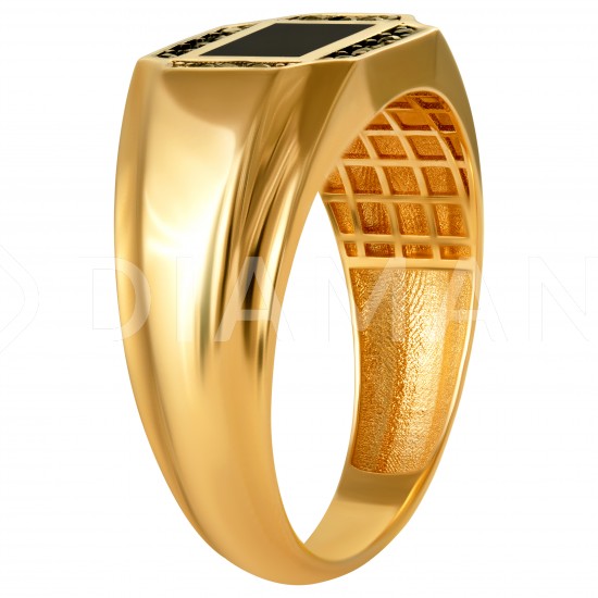 Золотое мужские  кольцо, арт. 071021.08.14