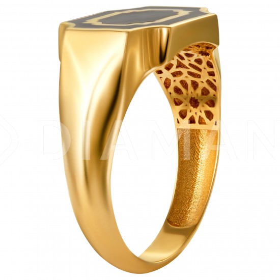 Золотое мужской кольцо, арт. 071021.08.15
