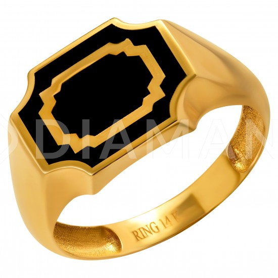 Золотое мужской кольцо, арт. 071021.08.15