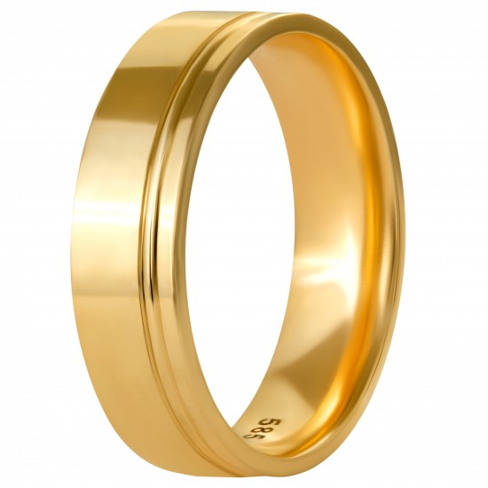 Золотое мужские обручальное  кольцо, арт. 071021.08.16