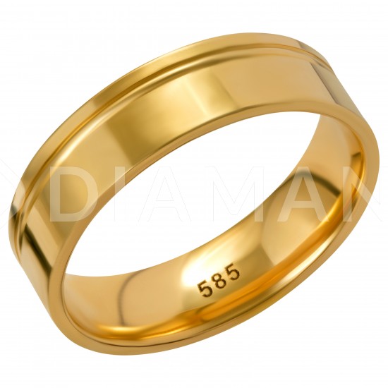 Золотое мужские обручальное  кольцо, арт. 071021.08.16