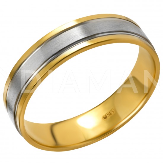 Золотое мужские обручальное  кольцо, арт. 071021.08.18