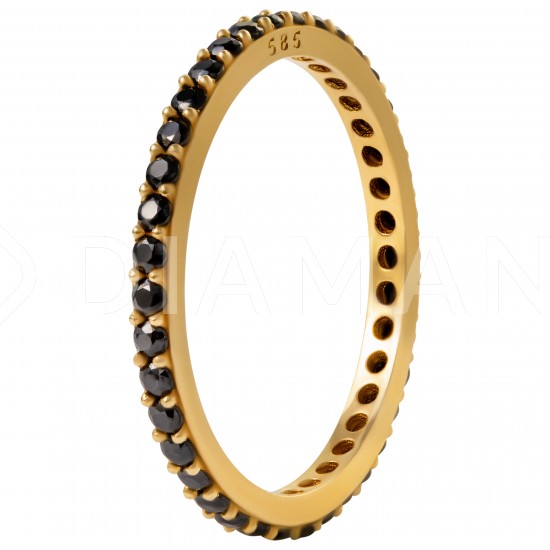Золотое кольцо с цирконием арт. 081021.08.02