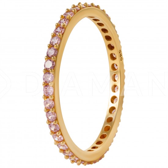 Золотое кольцо с цирконием арт. 081021.08.03