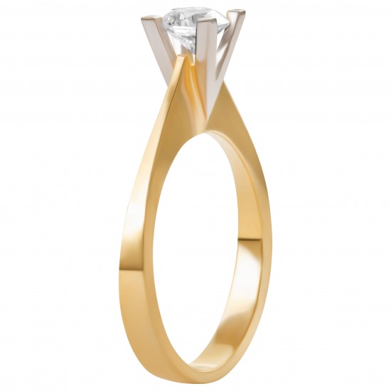 Золотое кольцо с цирконием арт. 081021.08.06