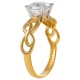 Золотое кольцо с цирконием арт. 081021.08.16