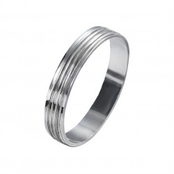 Серебряное кольцо: размер 19.5, вес 1.39 гр.