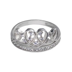 Серебряное кольцо: размер 17, вес 2.28 гр.