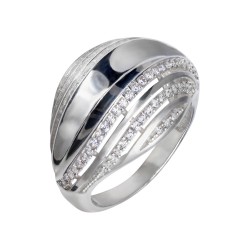 Серебряное кольцо: размер 17, вес 3.02 гр.