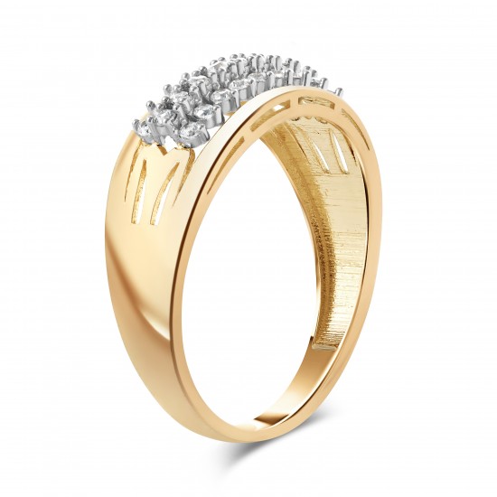 Золотое кольцо с цирконием арт. 081221.10.19-278
