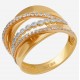Золотое кольцо с цирконием арт. 090821.05.01