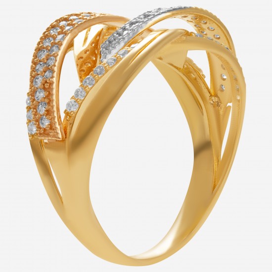 Золотое кольцо с цирконием арт. 090821.05.02