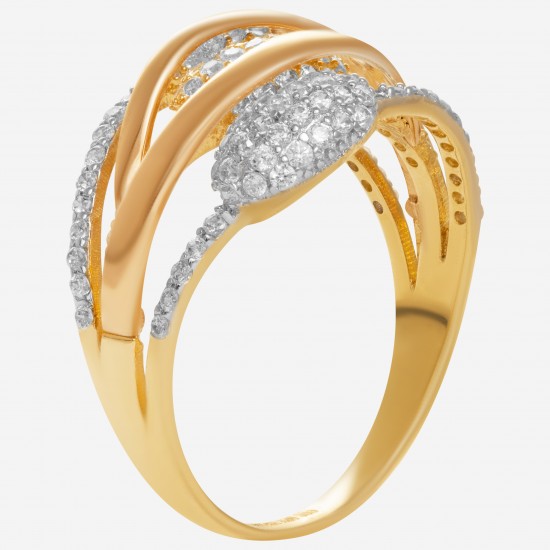 Золотое кольцо с цирконием арт. 090821.05.03