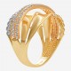 Золотое кольцо с цирконием арт. 090821.05.06