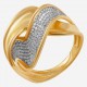 Золотое кольцо с цирконием арт. 090821.05.07