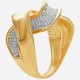 Золотое кольцо с цирконием арт. 090821.05.07