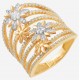 Золотое кольцо с цирконием арт. 090821.05.14