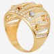 Золотое кольцо с цирконием арт. 090821.05.16