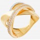 Золотое кольцо с цирконием арт. 090821.05.20