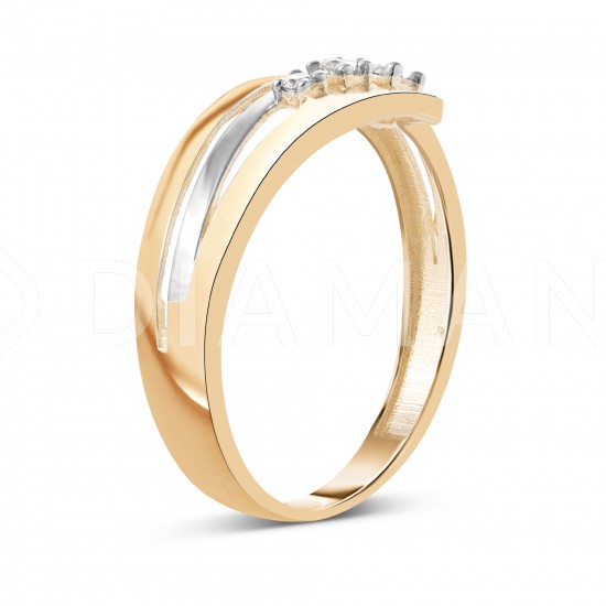 Золотое кольцо с цирконием арт. 091221.10.16-104k