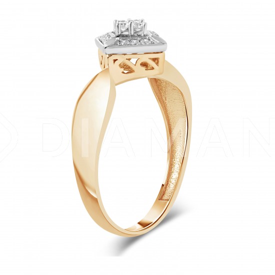 Золотое кольцо с цирконием арт. 091221.10.20-AO12K