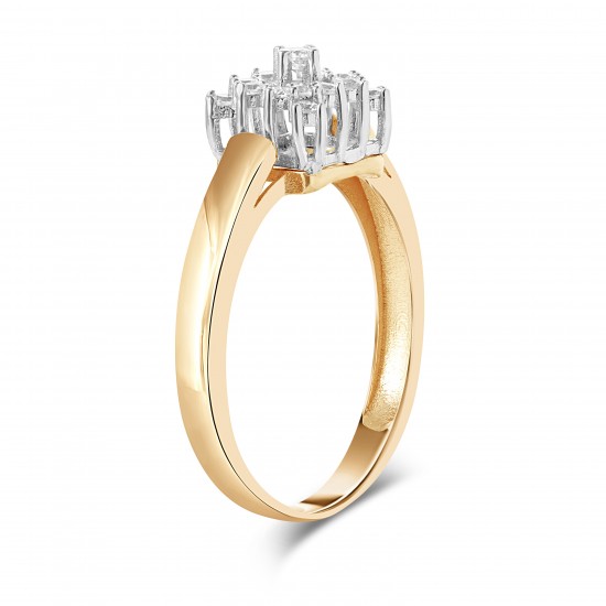 Золотое кольцо с цирконием арт. 091221.10.22-186k
